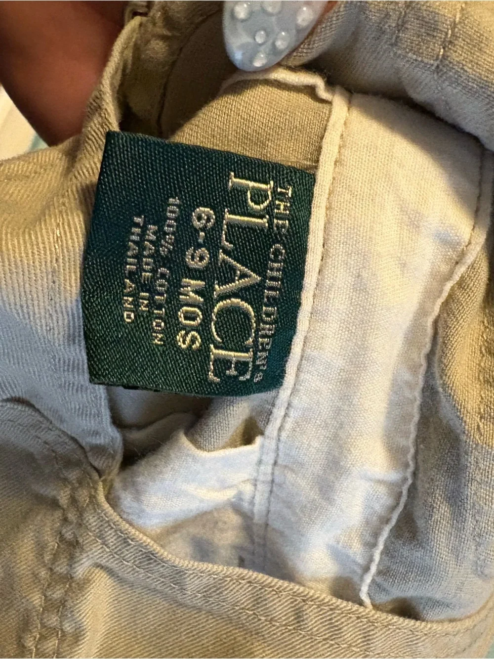 The Children's Place Tan Cargo Short Overalls